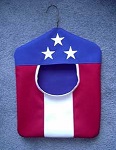 American Flag Clothespin Bag