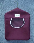 Maroon Clothespin Bag