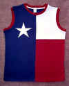 Texas flag sleeveless t-shirt