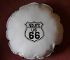 Route 66 round pilllow