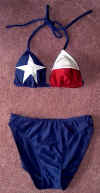 Texas Flag Bikini