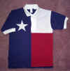 Texas flag golf shirt