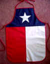 texas flag apron