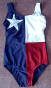 Texas Flag one piece swimwear