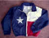 red, white and blue kid's jacket